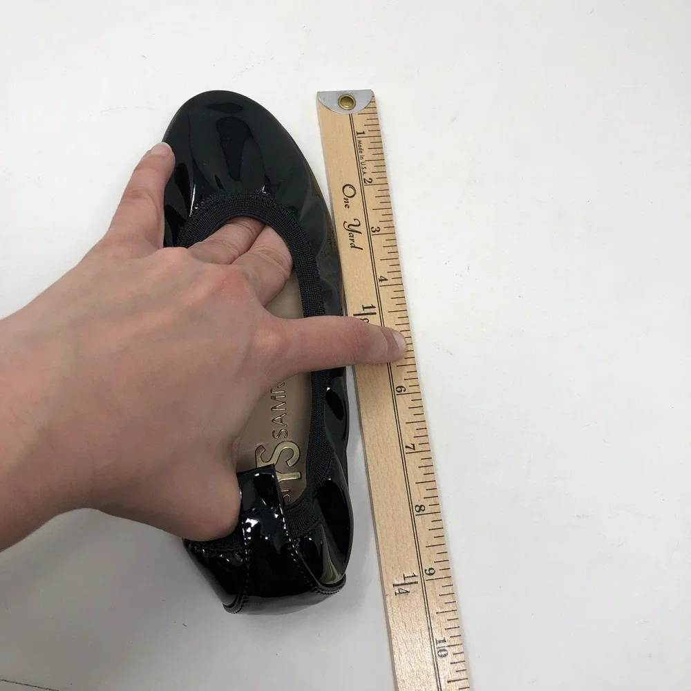 Yosi Samra Miss Samara Ballet Flats Girls Size 3Y Kids Black Patent Leather KSA2